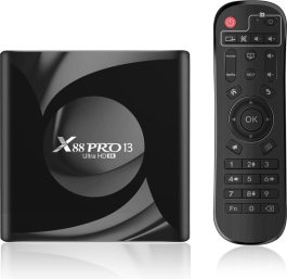 Lipa X88 Pro 13 Tv Box 4-32 GB Android 13 -Mediaplayer Met Kodi, Netflix en Playstore-8K decoder - Apps via Playstore en internet - Wifi en ethernet - Dolby geluid - Bluetooth